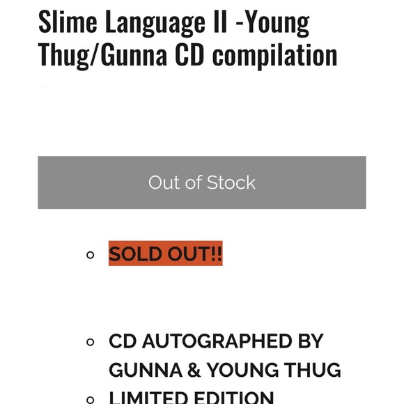 Slime Language 2 CD Signed By Young Thug & Gunna - Picture 4 of 8